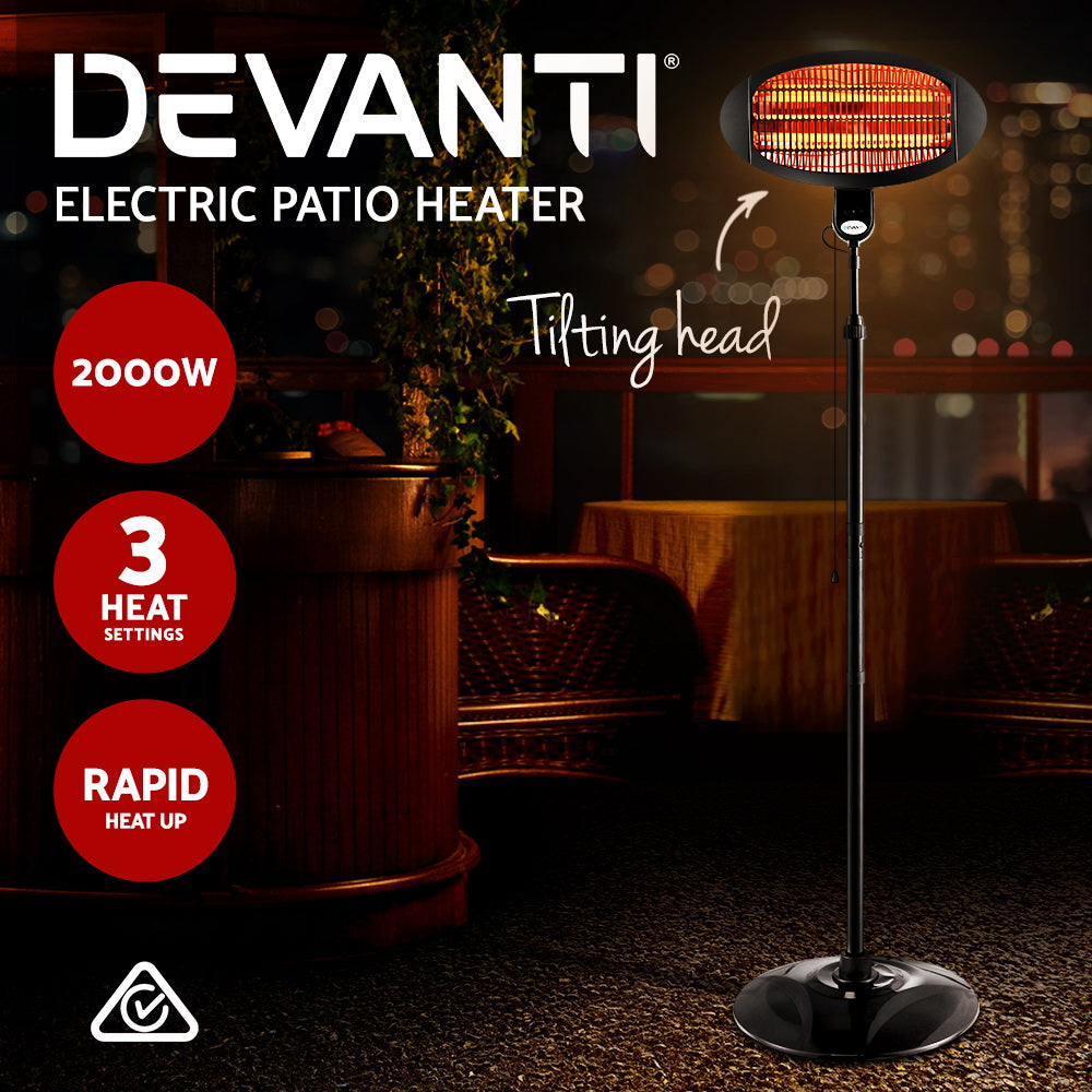 Devanti Electric Patio Heater 2000W-2