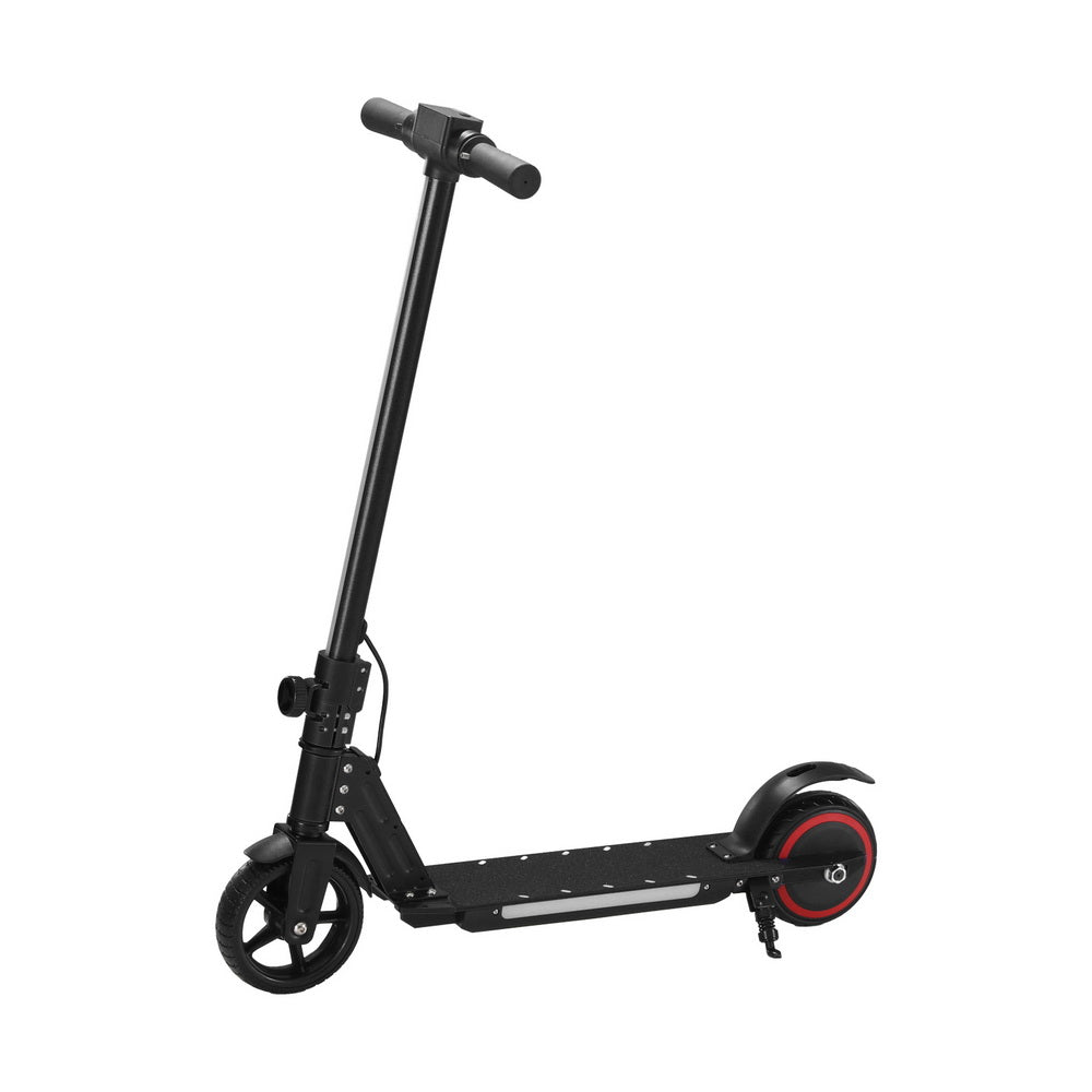 Electric Scooter 130W 16KM/H LED Light Folding Portable Riding Commuter Black-2