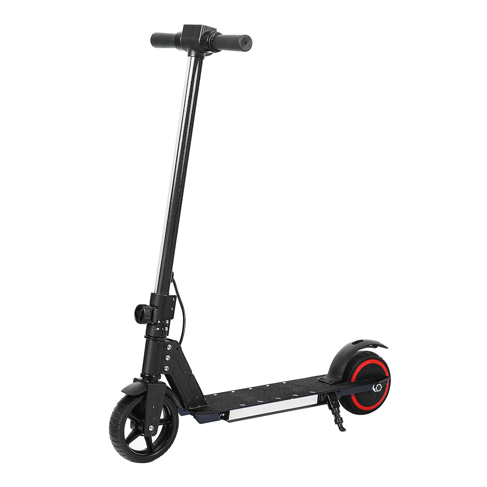 Electric Scooter 130W 16KM/H LED Light Folding Portable Riding Commuter Black-2