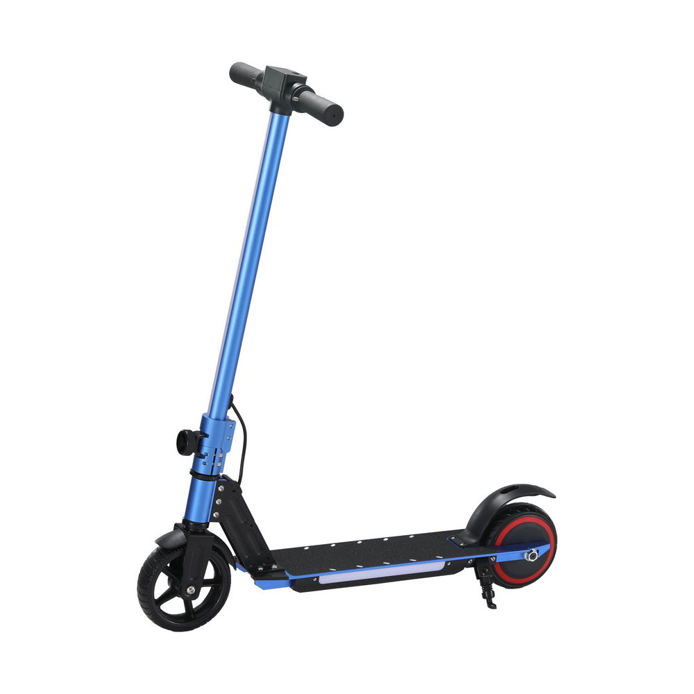 Electric Scooter 130W 16KM/H LED Light Folding Portable Riding Commuter Blue-2