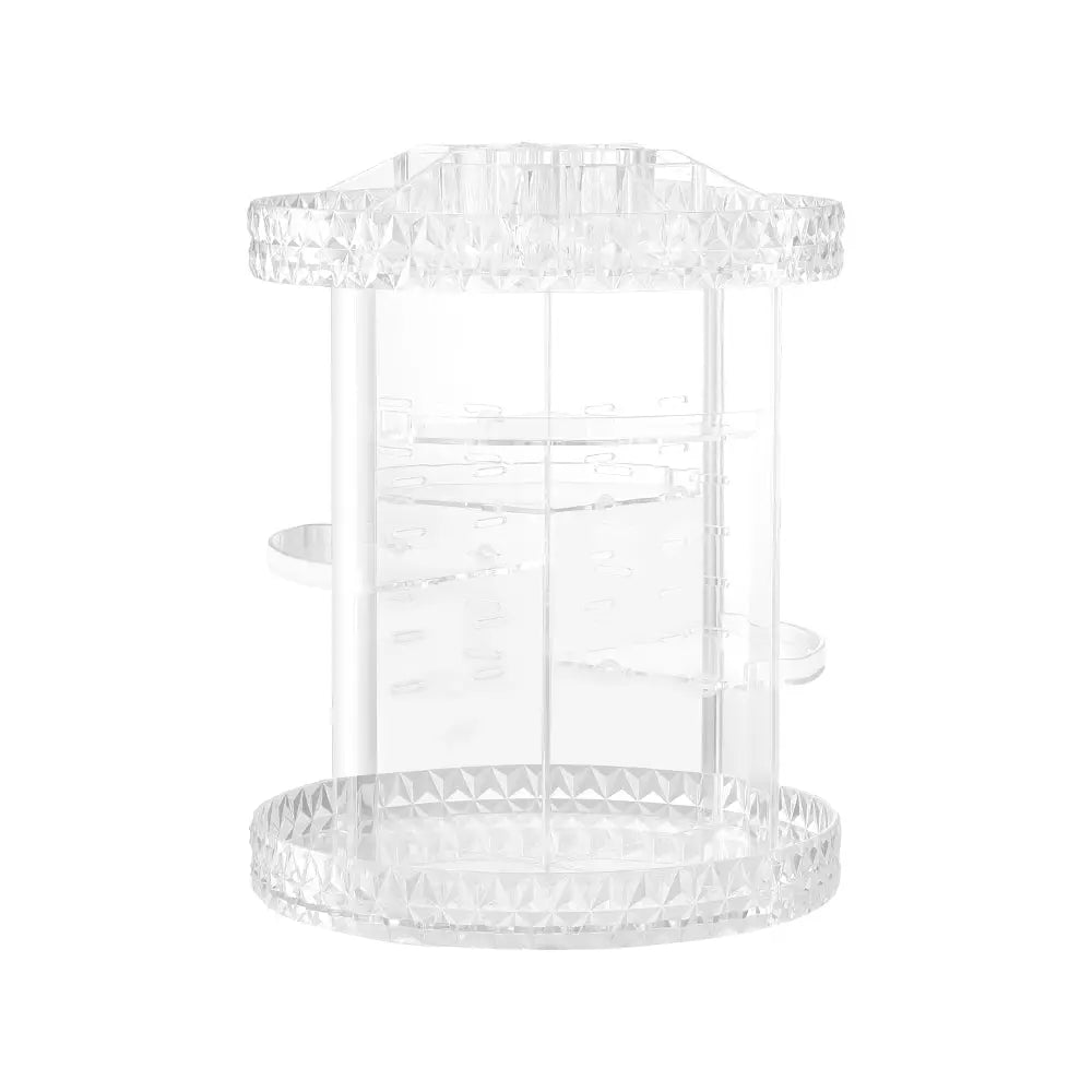 Embellir Makeup Case Acrylic Rotating Cosmetic Organizer Storage Display Holder-0