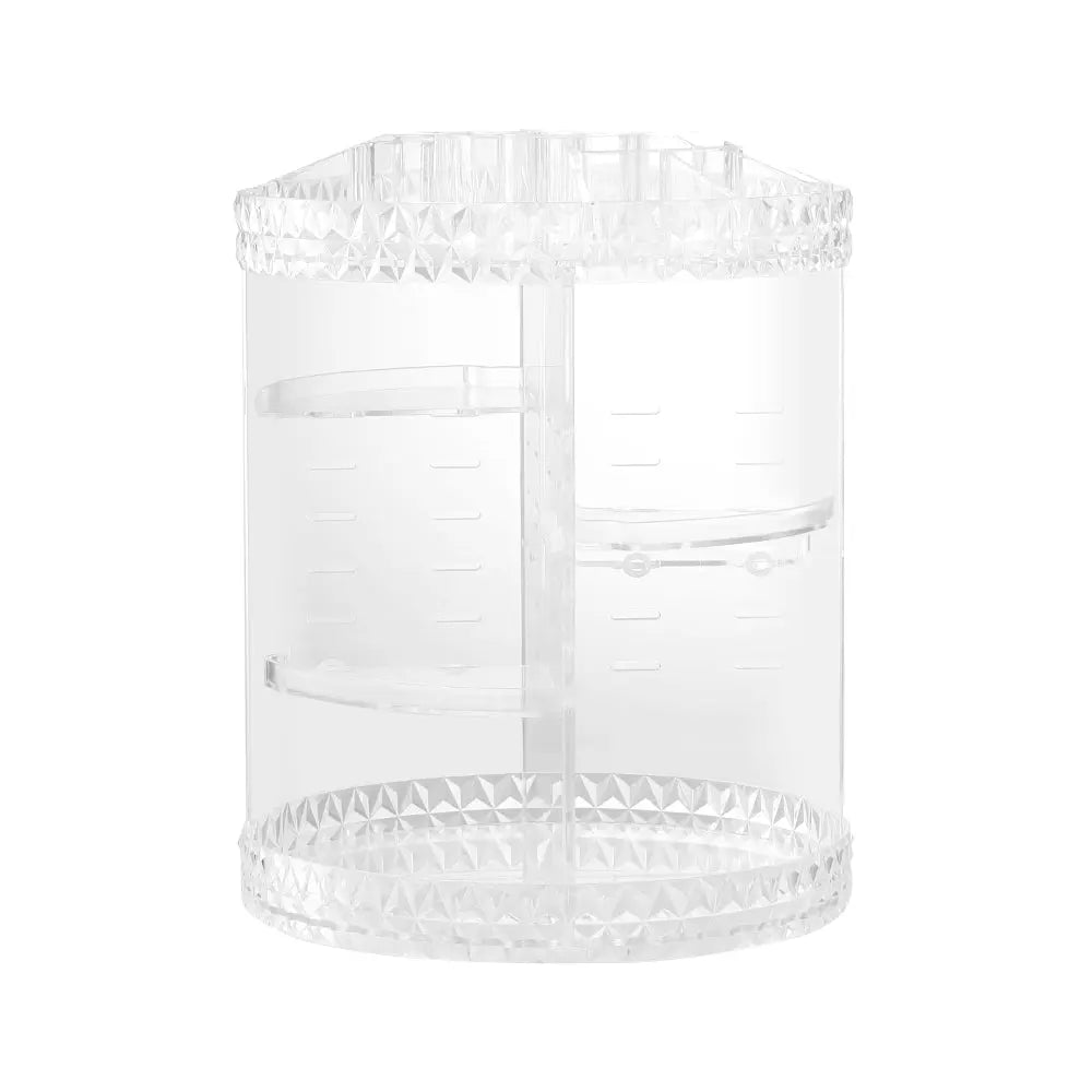Embellir Makeup Case Acrylic Rotating Cosmetic Organizer Storage Display Holder-2