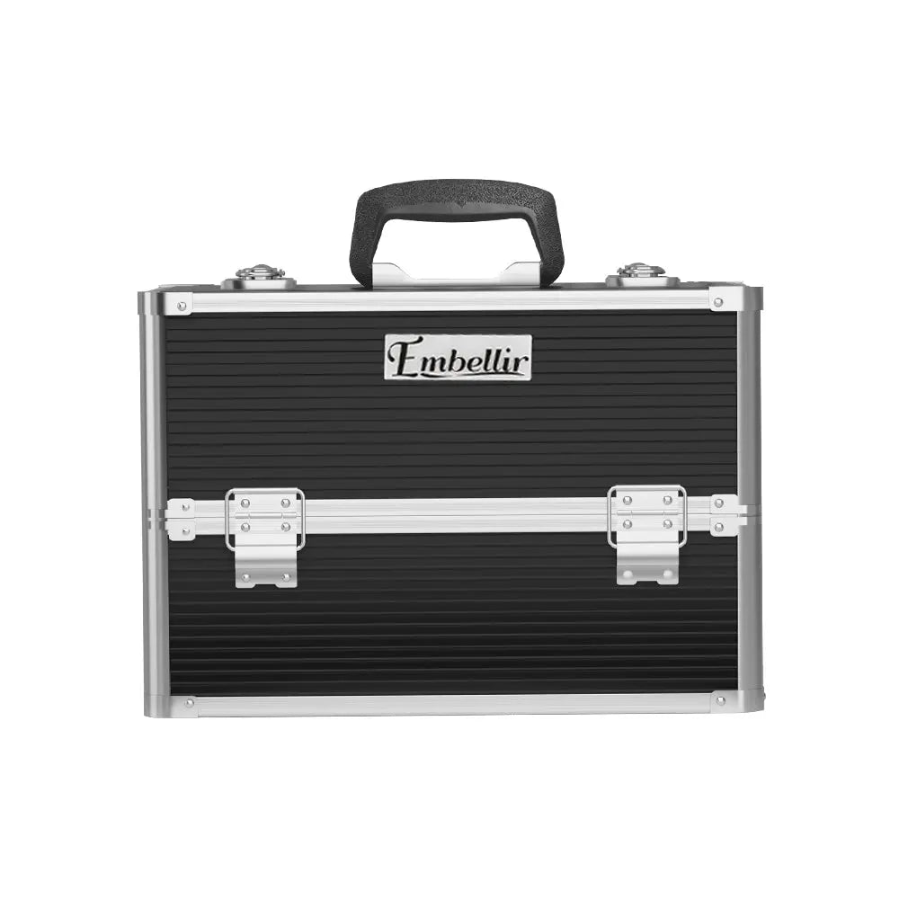 Embellir Portable Cosmetic Beauty Makeup Case- Black-2