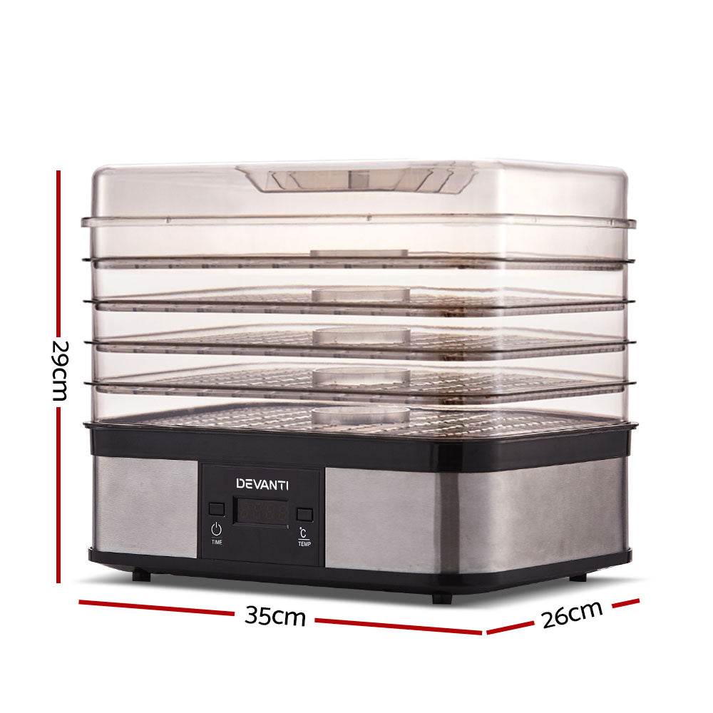Devanti 5 Trays Food Dehydrator-1
