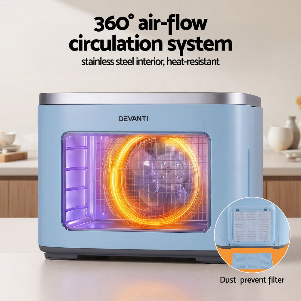 Devanti 5 Trays Food Dehydrator Mini Fruit Dryer 500W-5