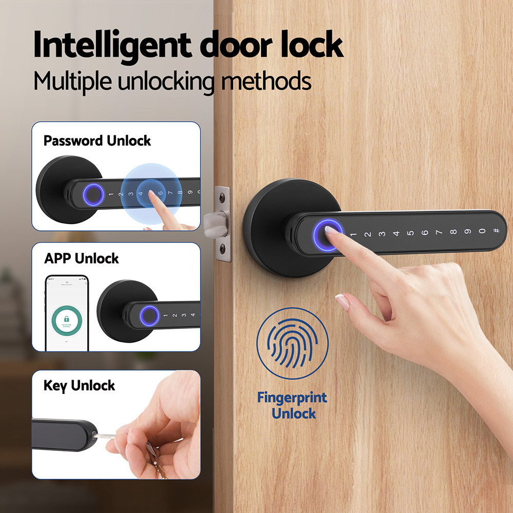 UL-tech Fingerprint Door Lock Smart Electronic Handle-3