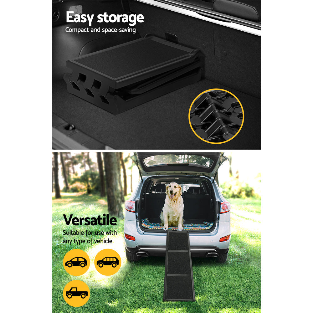i.Pet Dog Ramp Pet Stairs Steps Car Travel SUV Ladder Foldable Portable Adjustable-6