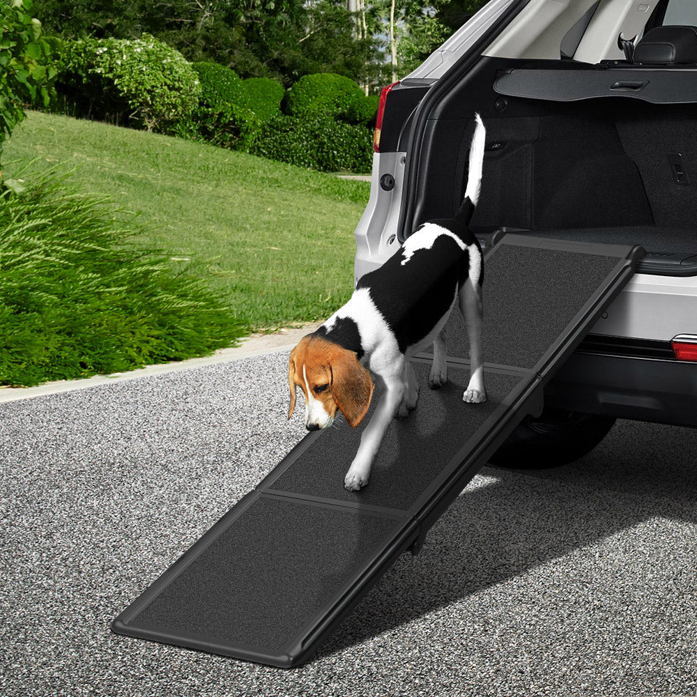 i.Pet Dog Ramp Pet Stairs Steps Car Travel SUV Ladder Foldable Portable Adjustable-7