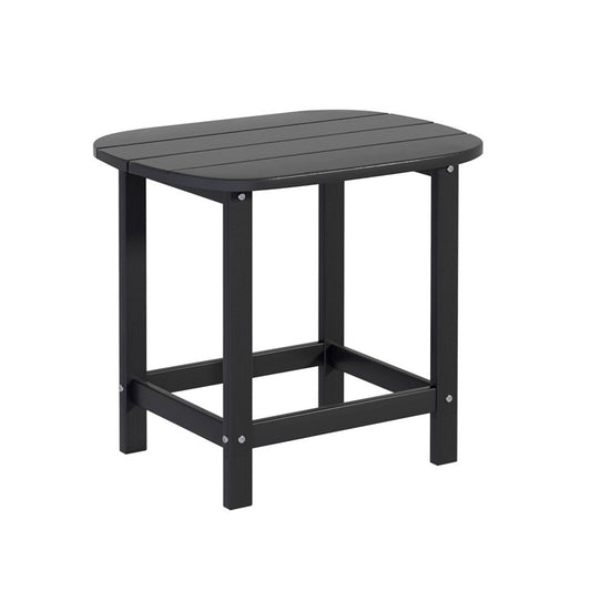 Gardeon Outdoor Coffee Side Table HDPE Desk Patio Furniture Camping Garden Black-0
