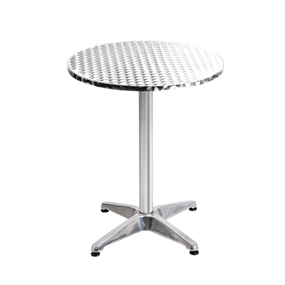 Gardeon Set of 2 Outdoor Bar Table Aluminium Round 70/110CM-2