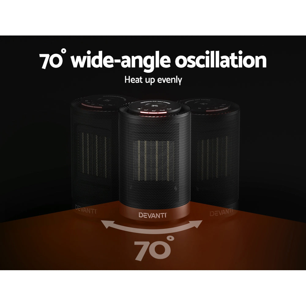 Devanti Electric Fan Heater 1200W-5