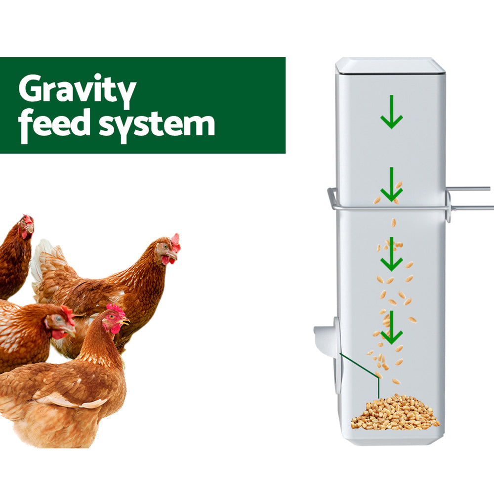 Giantz Chicken Feeder 4L Water Dispenser Automatic Waterer-3