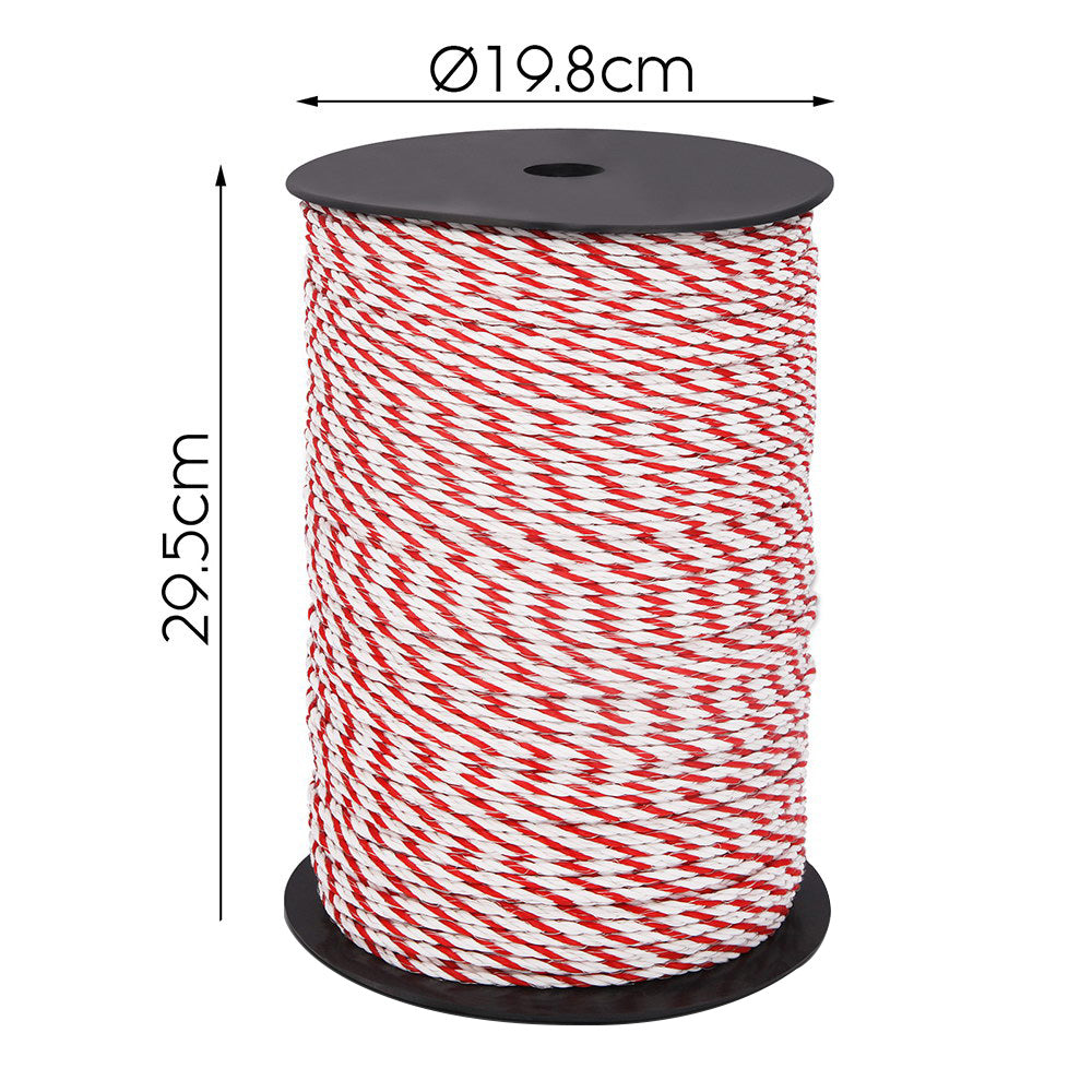 Giantz Electric Fence Poly Rope 2x 500M-1