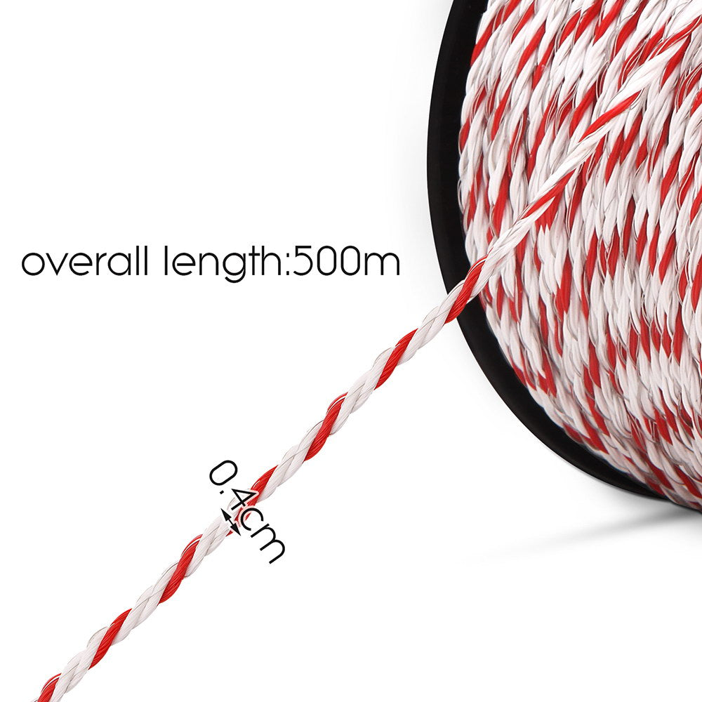 Giantz Electric Fence Poly Rope 2x 500M-5