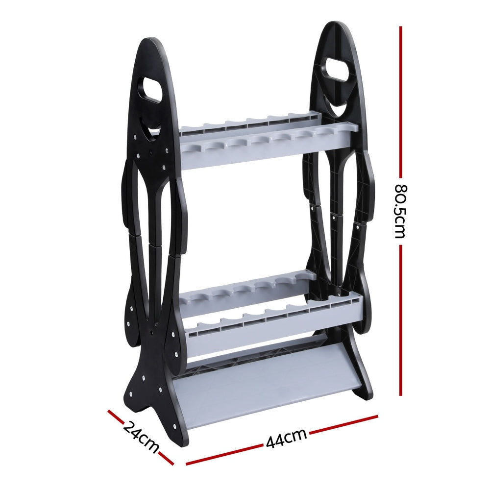 Seamanship Fishing Rod Holder 16 Storage Rack Fishing Pole Stand Garage Organizer Holds-1