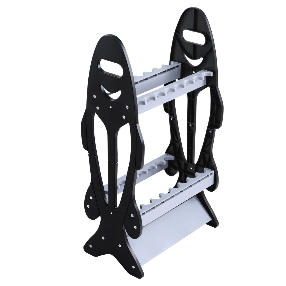 Seamanship Fishing Rod Holder 16 Storage Rack Fishing Pole Stand Garage Organizer Holds-3