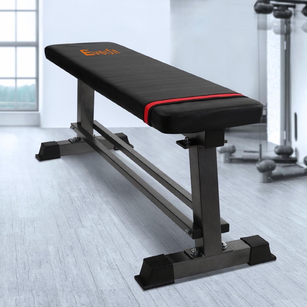 Everfit Weight Bench Flat Bench Press Home Gym Equipment 300kg Capacity-6