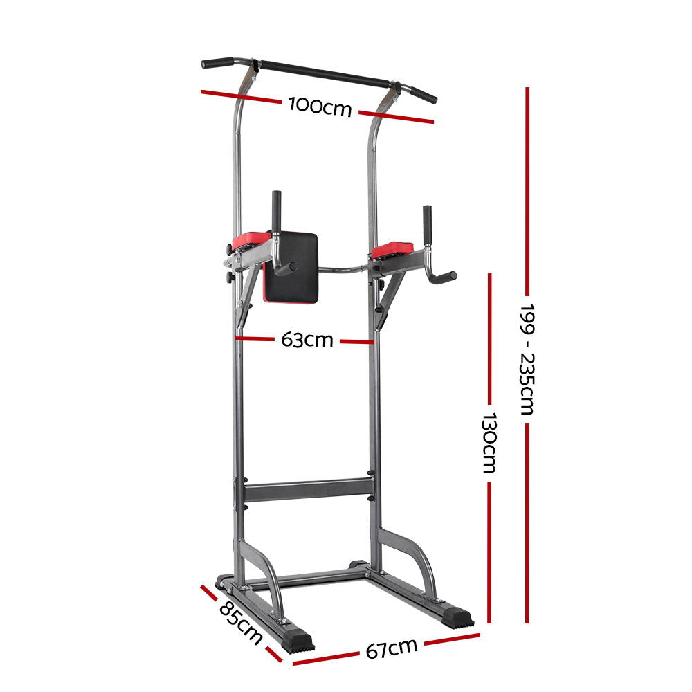 Everfit Weight Bench Chin Up Tower Bench Press Home Gym Wokout 200kg Capacity-1