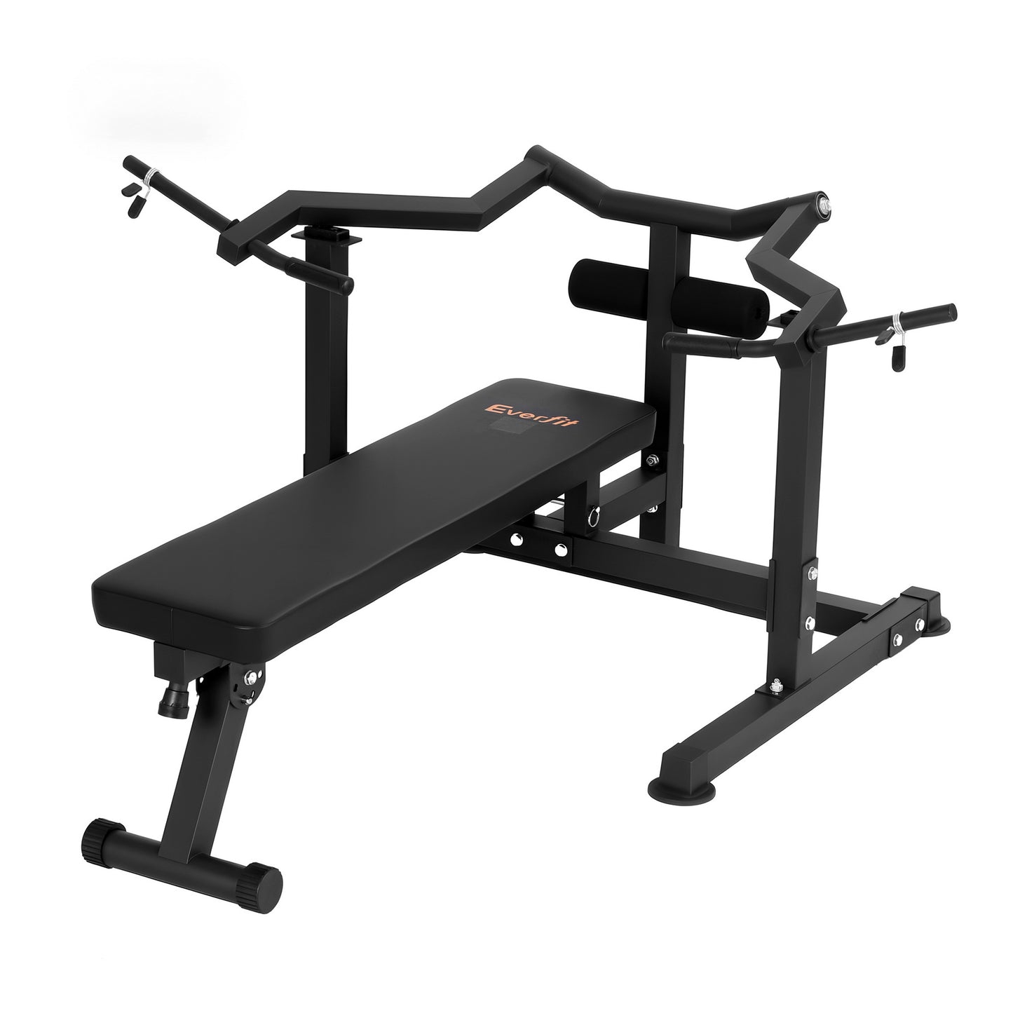 Everfit Chest Press Machine Home Gym Equipment Folding Workout Bench with Independent Arms Black-0