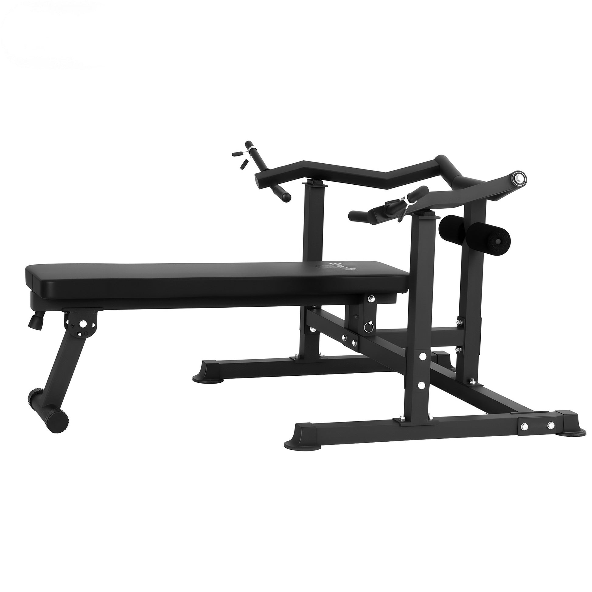 Everfit Chest Press Machine Home Gym Equipment Folding Workout Bench with Independent Arms Black-1