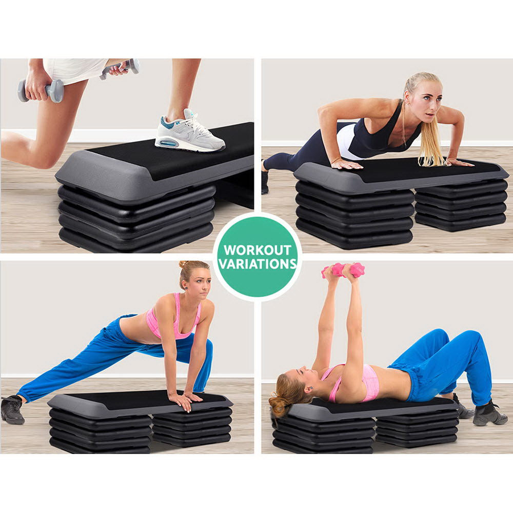 Everfit 4X Aerobic Step Riser Exercise Stepper Block Gym Home Fitness-3