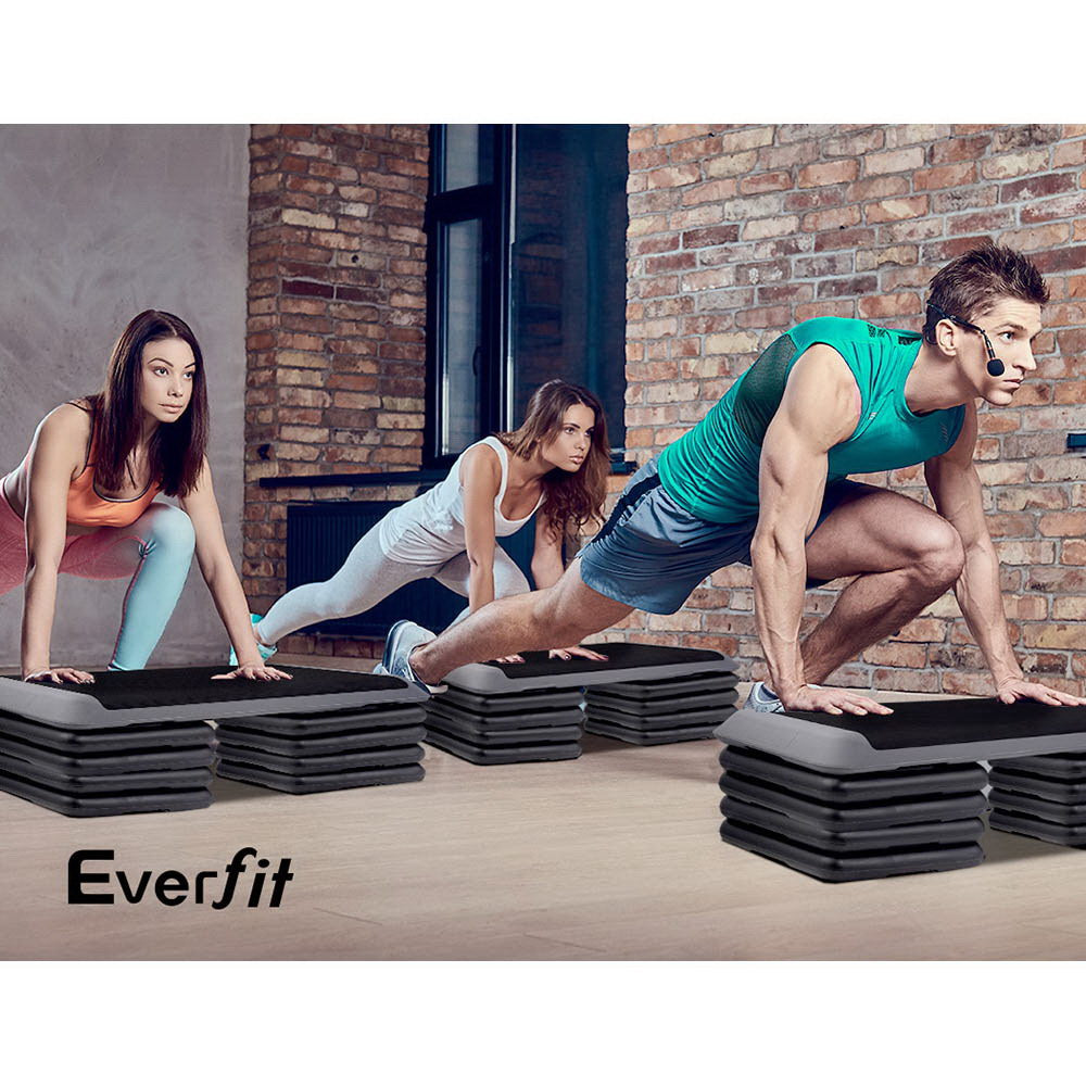 Everfit 4X Aerobic Step Riser Exercise Stepper Block Gym Home Fitness-5