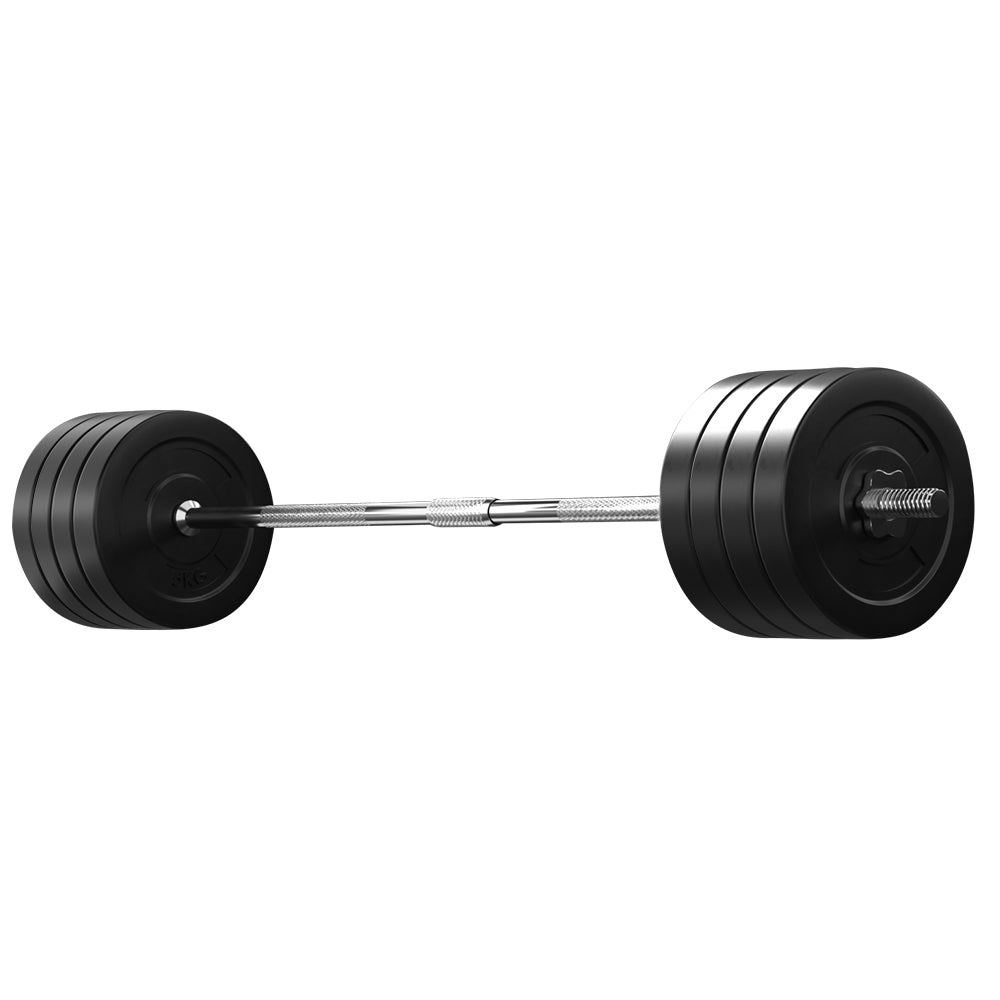 Everfit 88kg Barbell Set Weight Plates Bar Lifting Bench 168cm-3