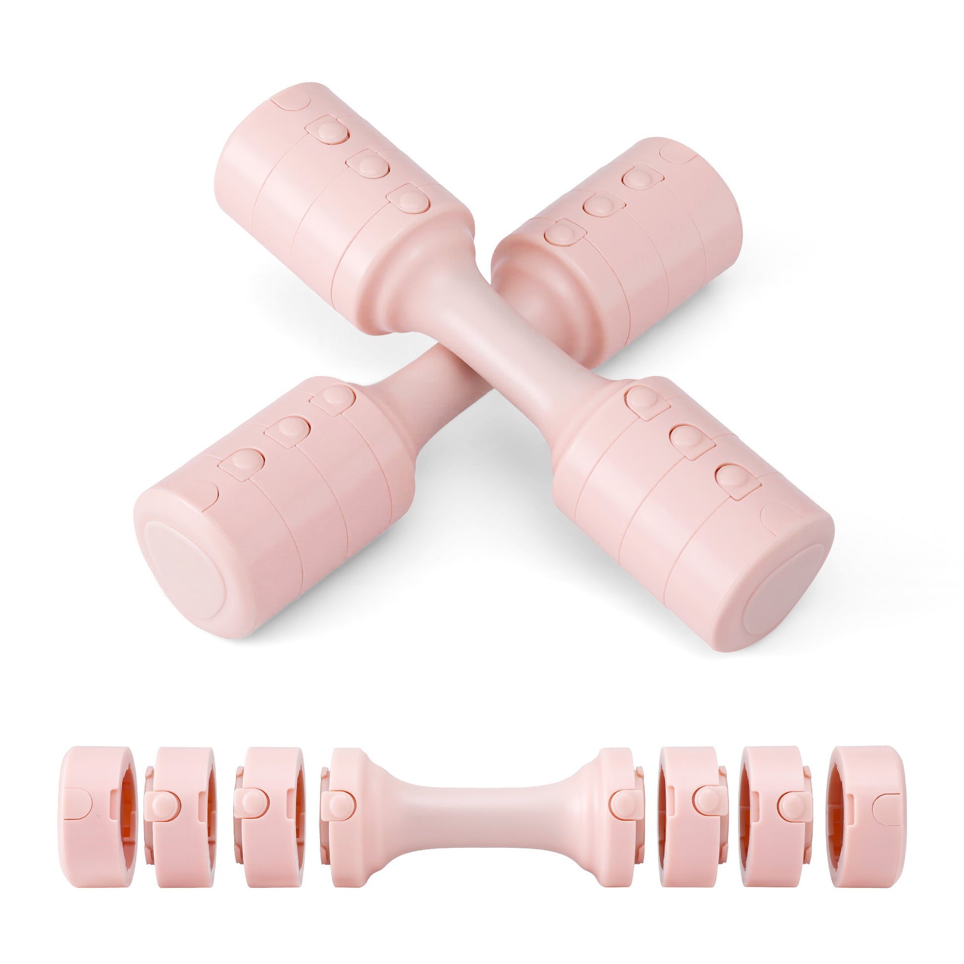 Everfit 2x2.5kg Adjustable Dumbbell Set Weights Set 4-in-1 Home Gym Workout Strength Training-0