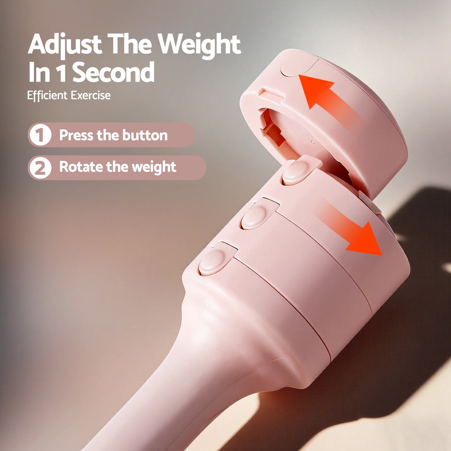 Everfit 2x2.5kg Adjustable Dumbbell Set Weights Set 4-in-1 Home Gym Workout Strength Training-4