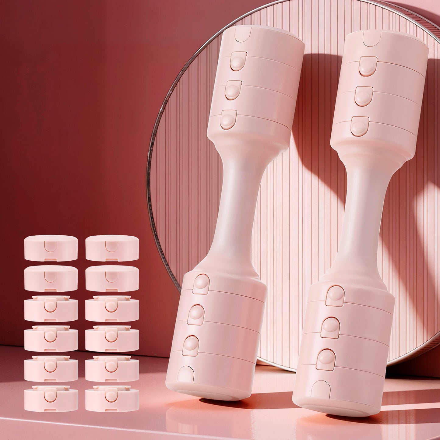 Everfit 2x2.5kg Adjustable Dumbbell Set Weights Set 4-in-1 Home Gym Workout Strength Training-6