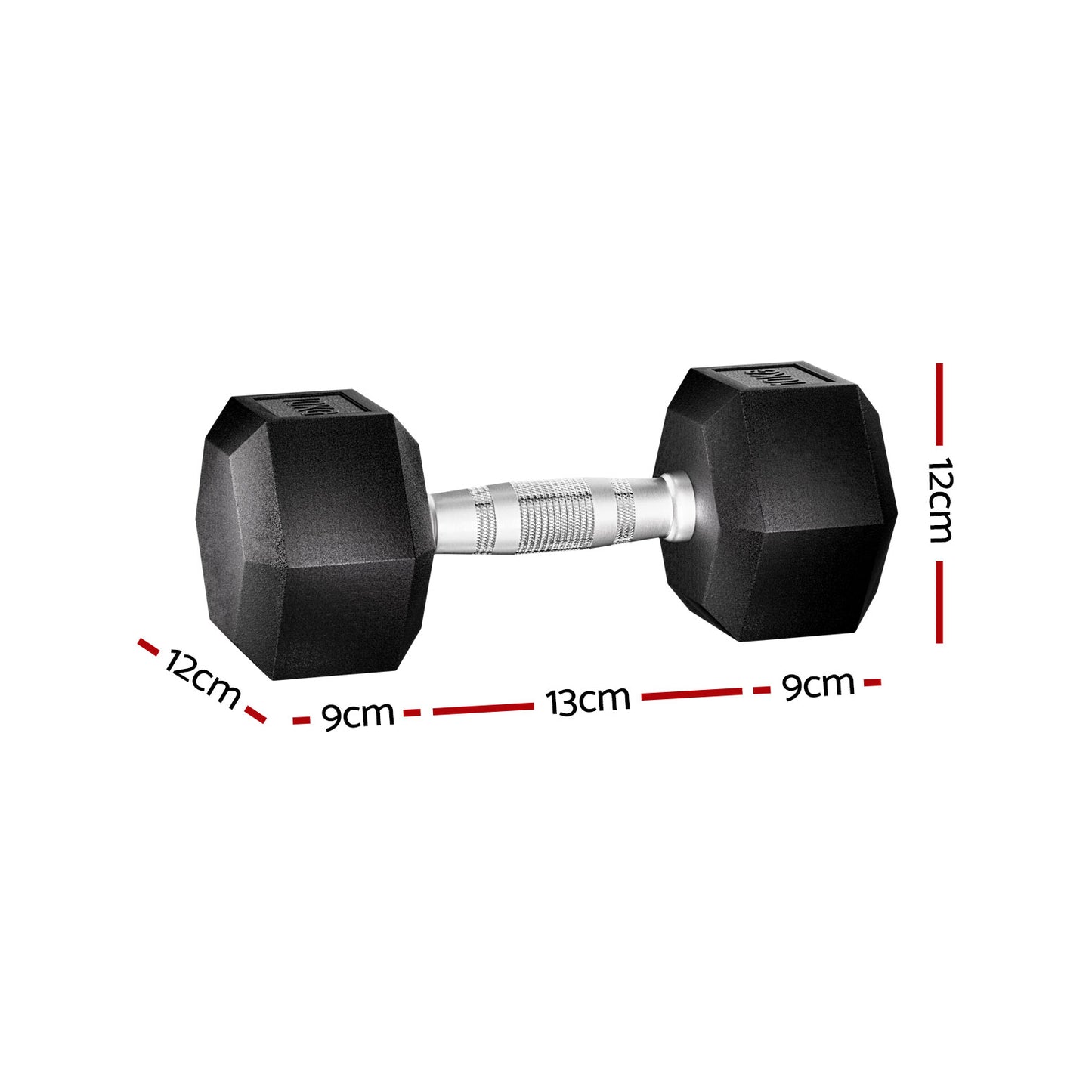 Everfit 20kg Hex Dumbbells Set Dumbbells Weights Lifting Bench Gym Workout 2x10kg-1