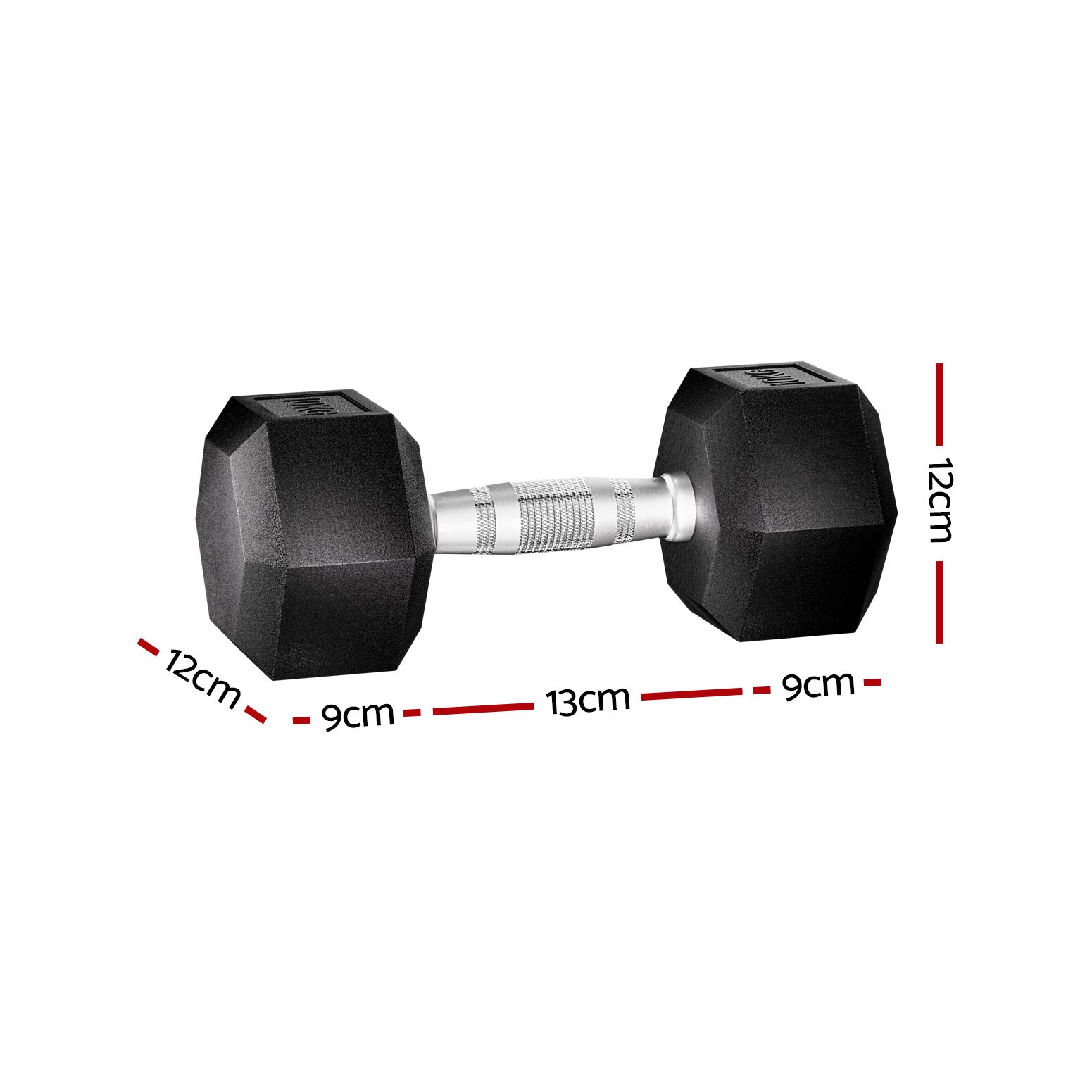 Everfit 20kg Hex Dumbbells Set Dumbbells Weights Lifting Bench Gym Workout 2x10kg-1