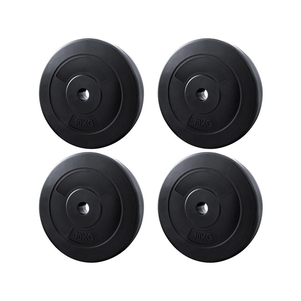 Everfit 40kg Barbell Weight Plates Standard Home Gym Press Fitness Exercise-0