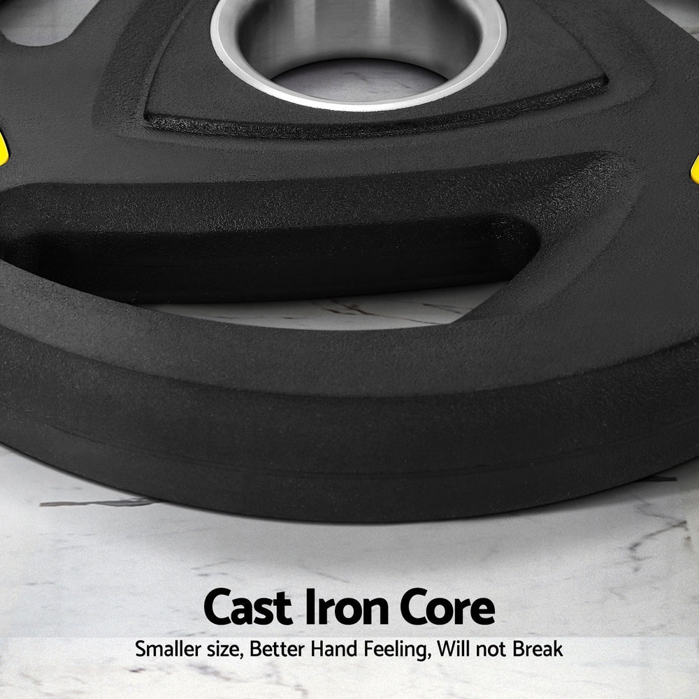 Everfit Weight Plates Standard 25kgx2 Dumbbells Barbells Plate Weight Lifting Home Gym-4