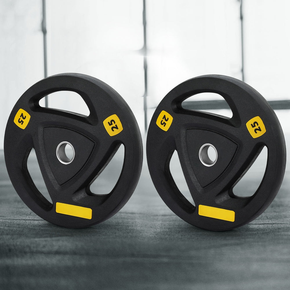 Everfit Weight Plates Standard 25kgx2 Dumbbells Barbells Plate Weight Lifting Home Gym-6