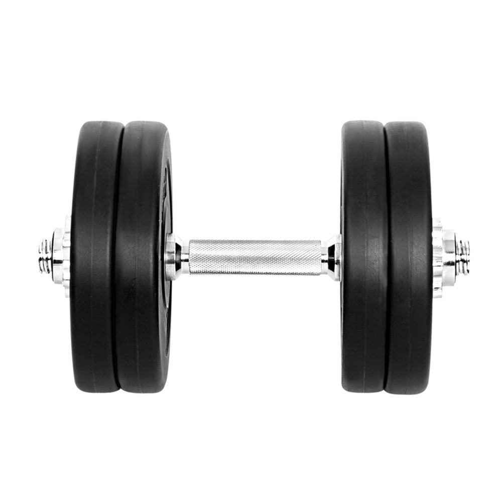 Everfit 25kg Dumbbell Set Weight Plates Dumbbells Lifting Bench-2