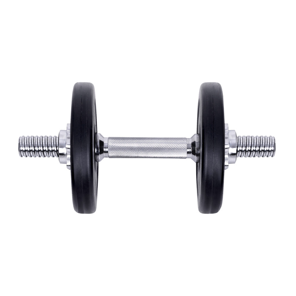 Everfit 10kg Dumbbell Set Weight Plates Dumbbells Lifting Bench-2