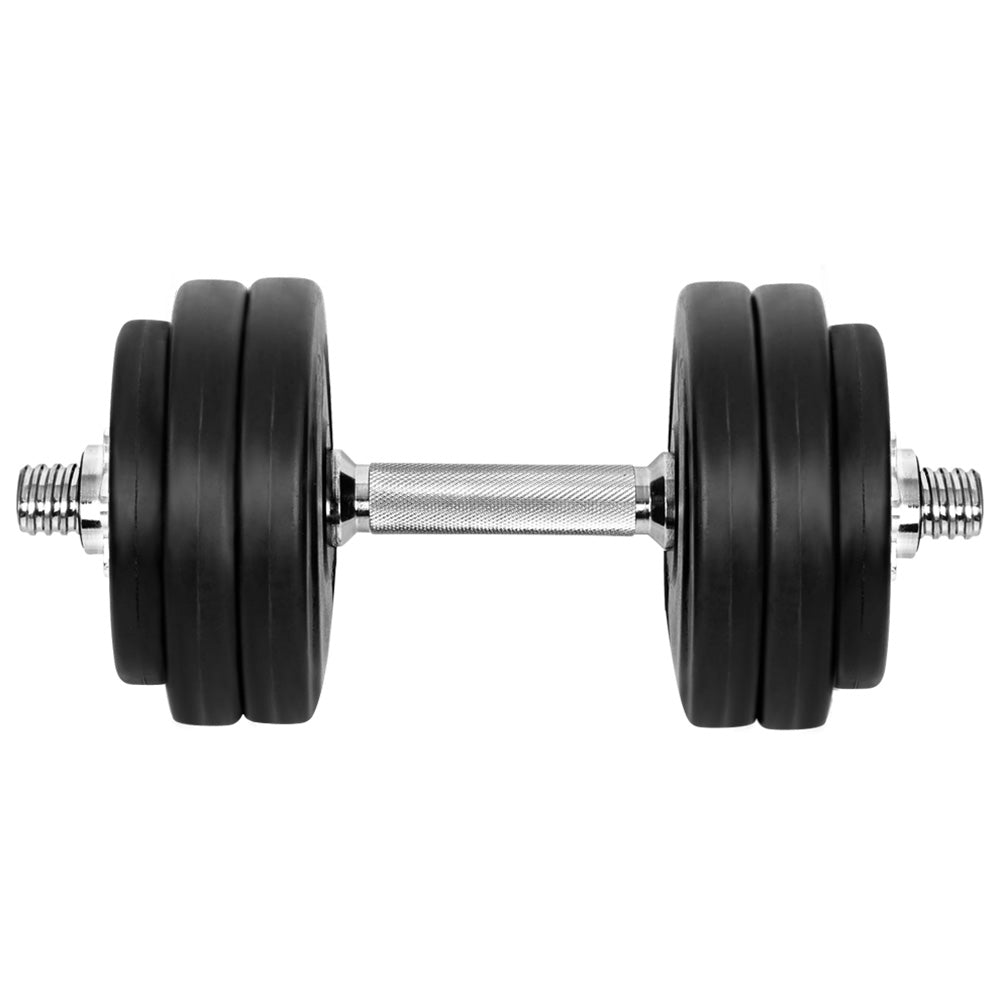 Everfit 30kg Dumbbell Set Weight Plates Dumbbells Lifting Bench-2