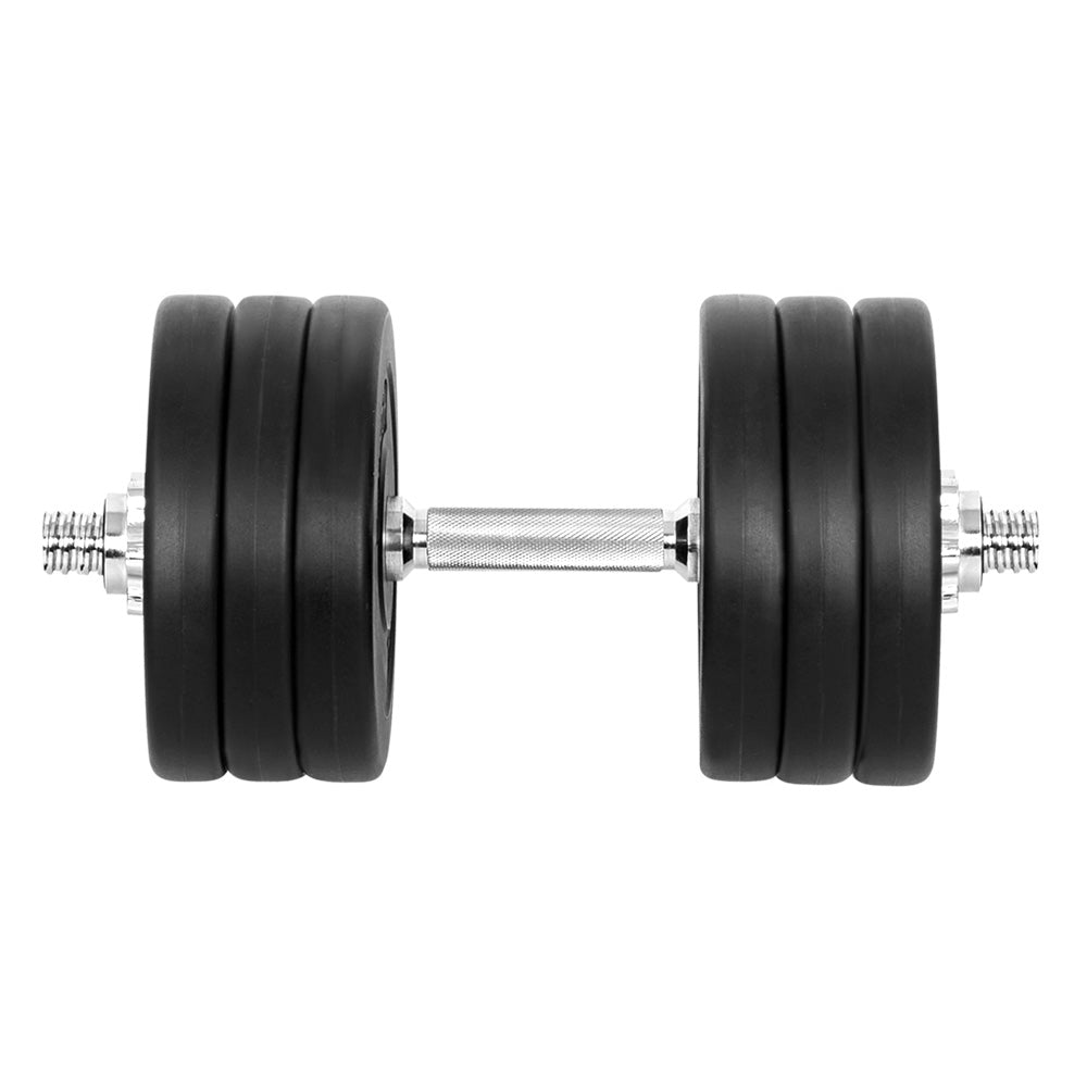 Everfit 35kg Dumbbell Set Weight Plates Dumbbells Lifting Bench-2