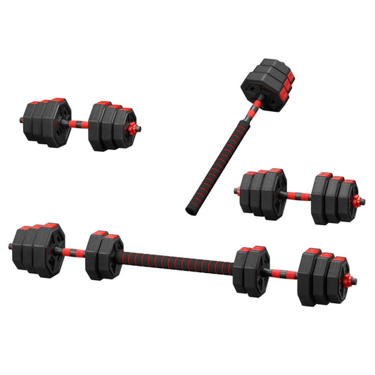 Everfit 20kg Adjustable Dumbbell Barbell Set Weight Plates Home Workout-0