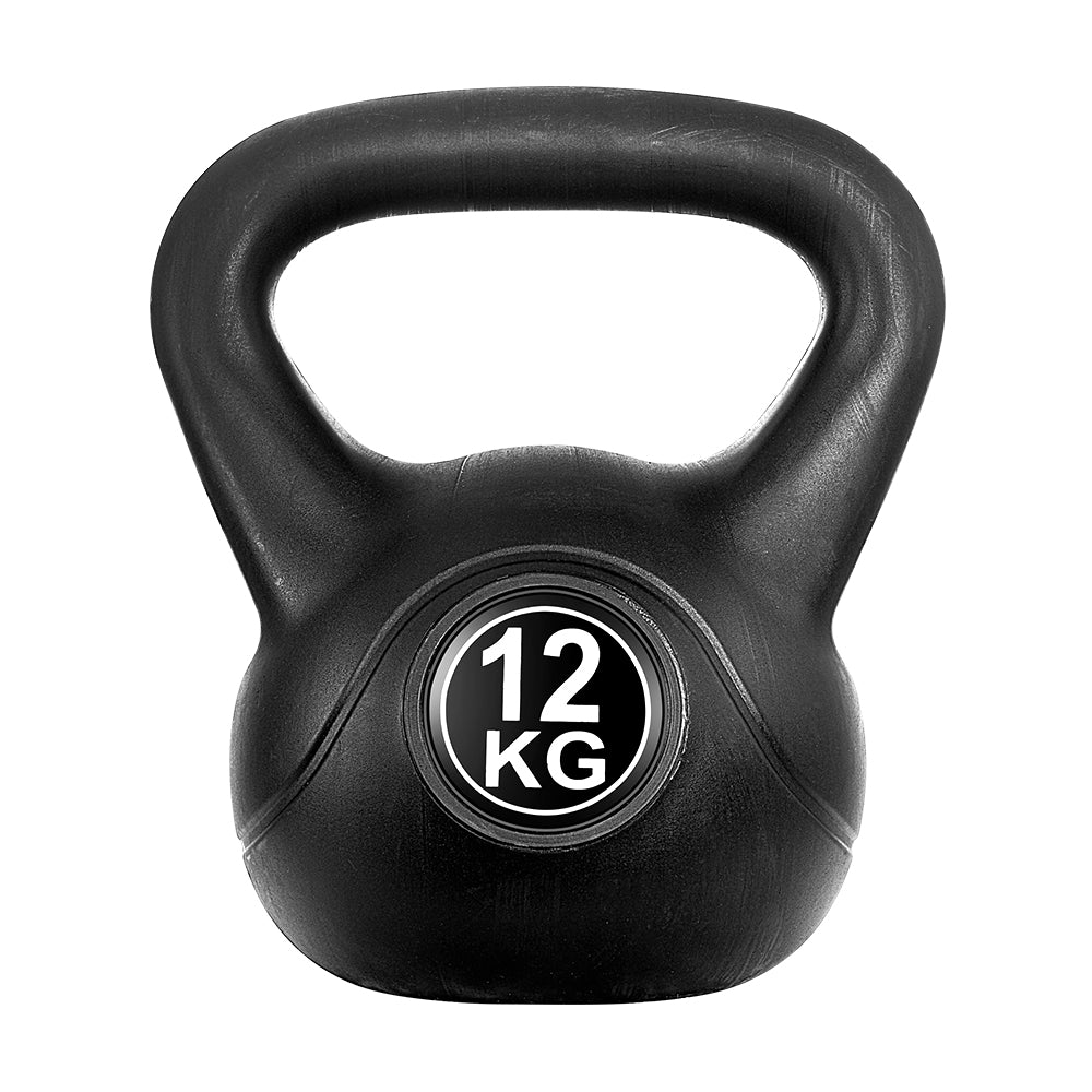 Everfit 12kg Kettlebell Set Weight Lifting Bench Dumbbells Kettle Bell Gym Home-2