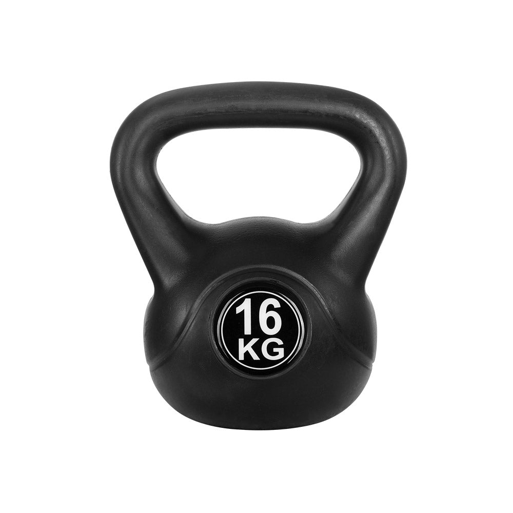 Everfit 16kg Kettlebell Set Weight Lifting Bench Dumbbells Kettle Bell Gym Home-2