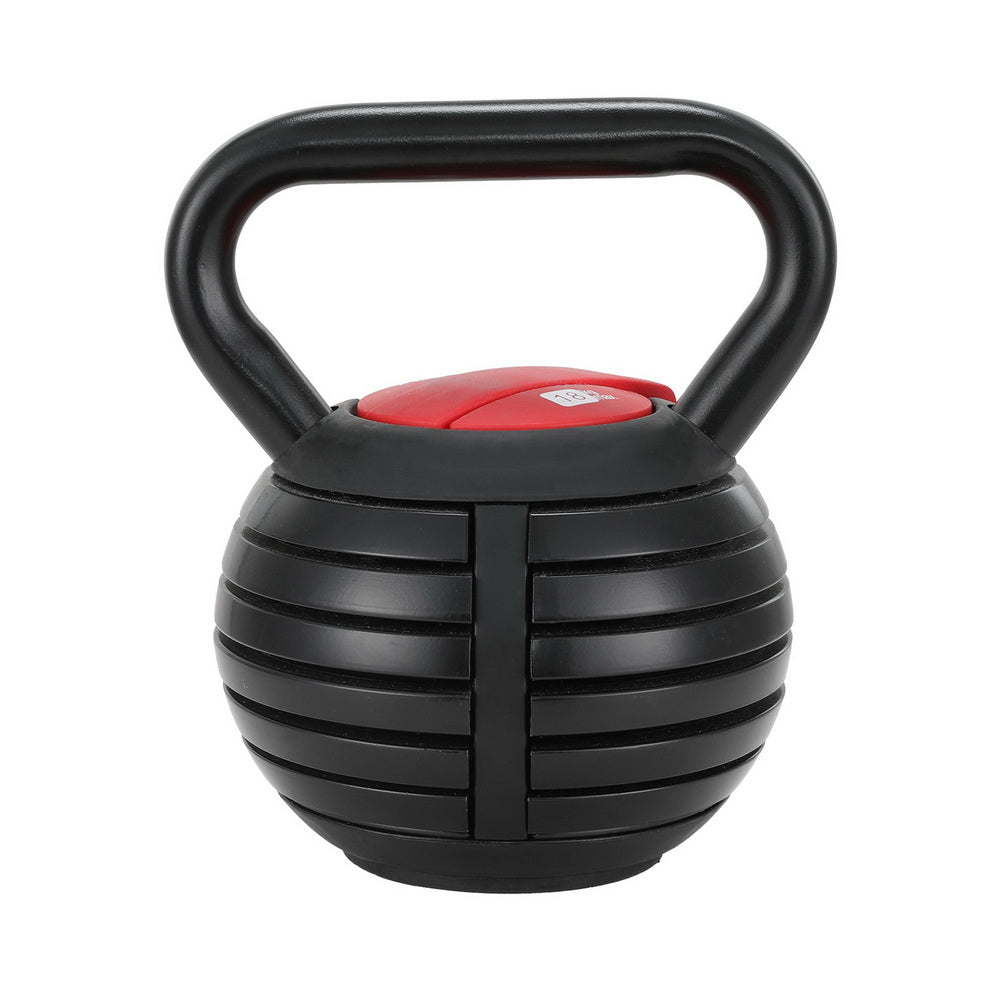 Everfit 18kg Adjustable Kettlebell Set Portable Kettle Bell Weight Dumbbells 10lbs 40lbs-0