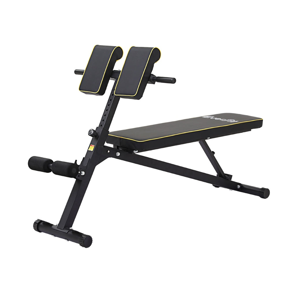 Everfit Roman Chair Adjustable Weight Bench Strength Training Preacher Curls-0