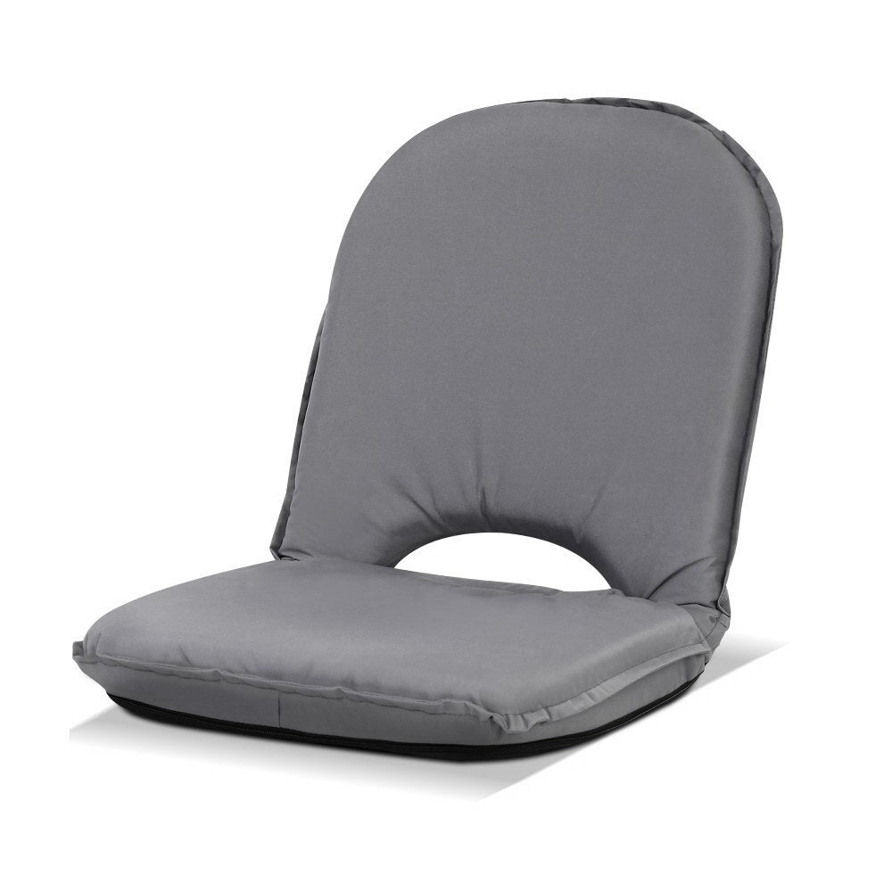 Artiss Floor Lounge Sofa Camping Chair Grey-0