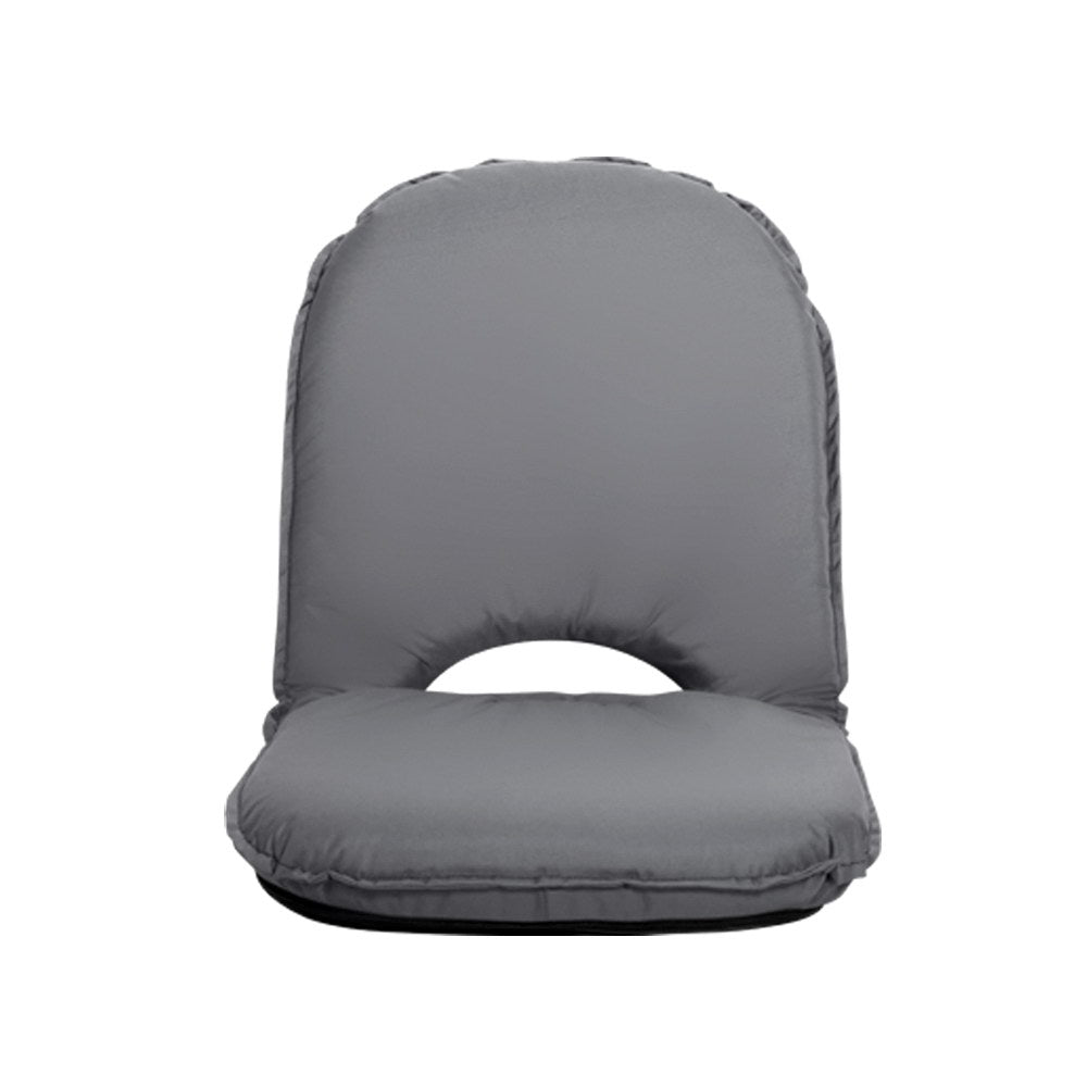 Artiss Floor Lounge Sofa Camping Chair Grey-2