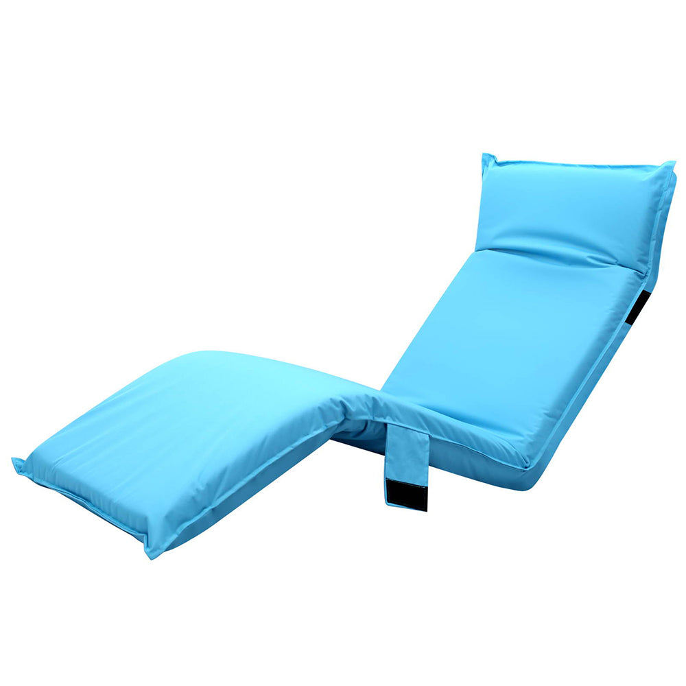 Artiss Floor Lounge Sofa Camping Chair Blue-0