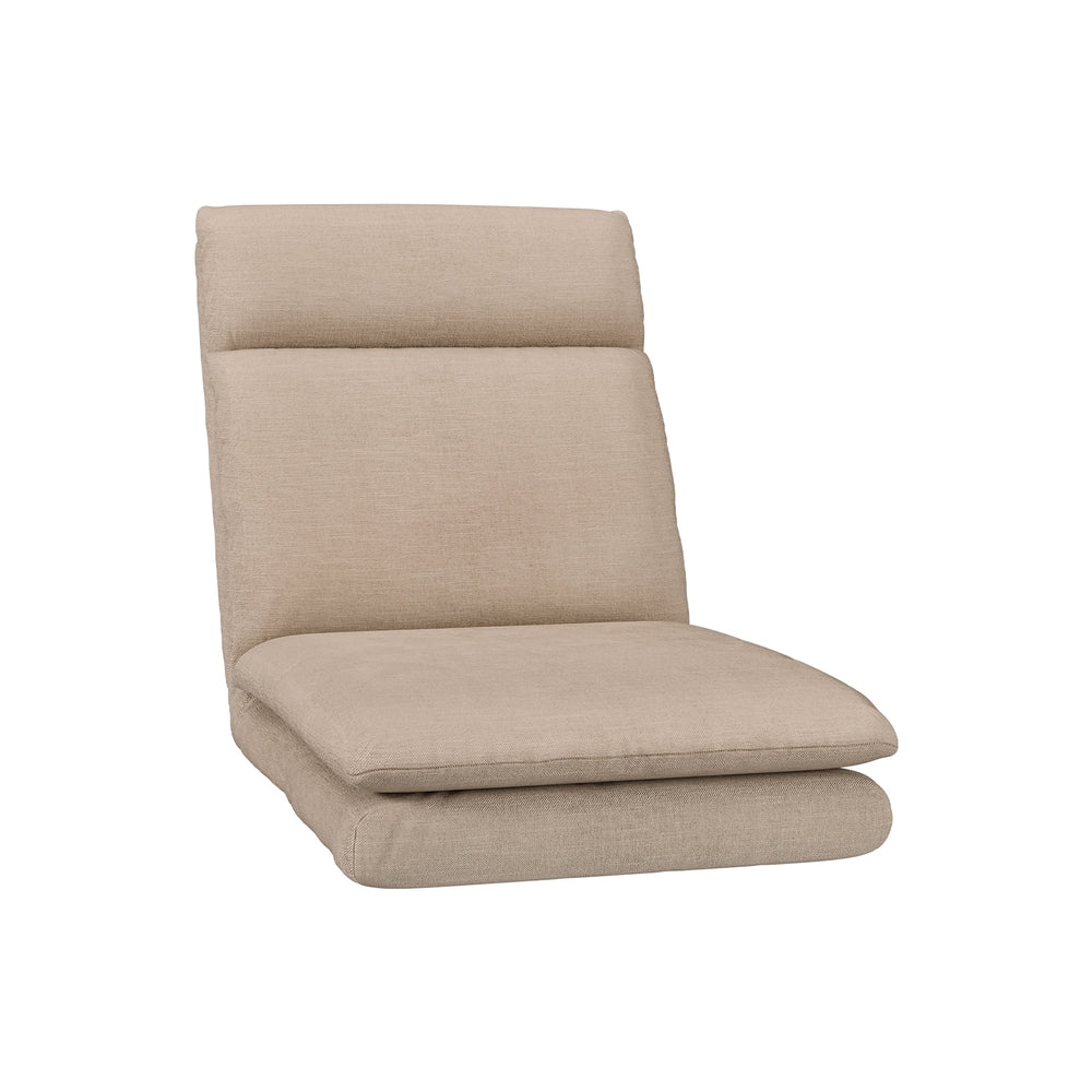 Artiss Floor Chair Sofa 1 Seater Linen Beige-0