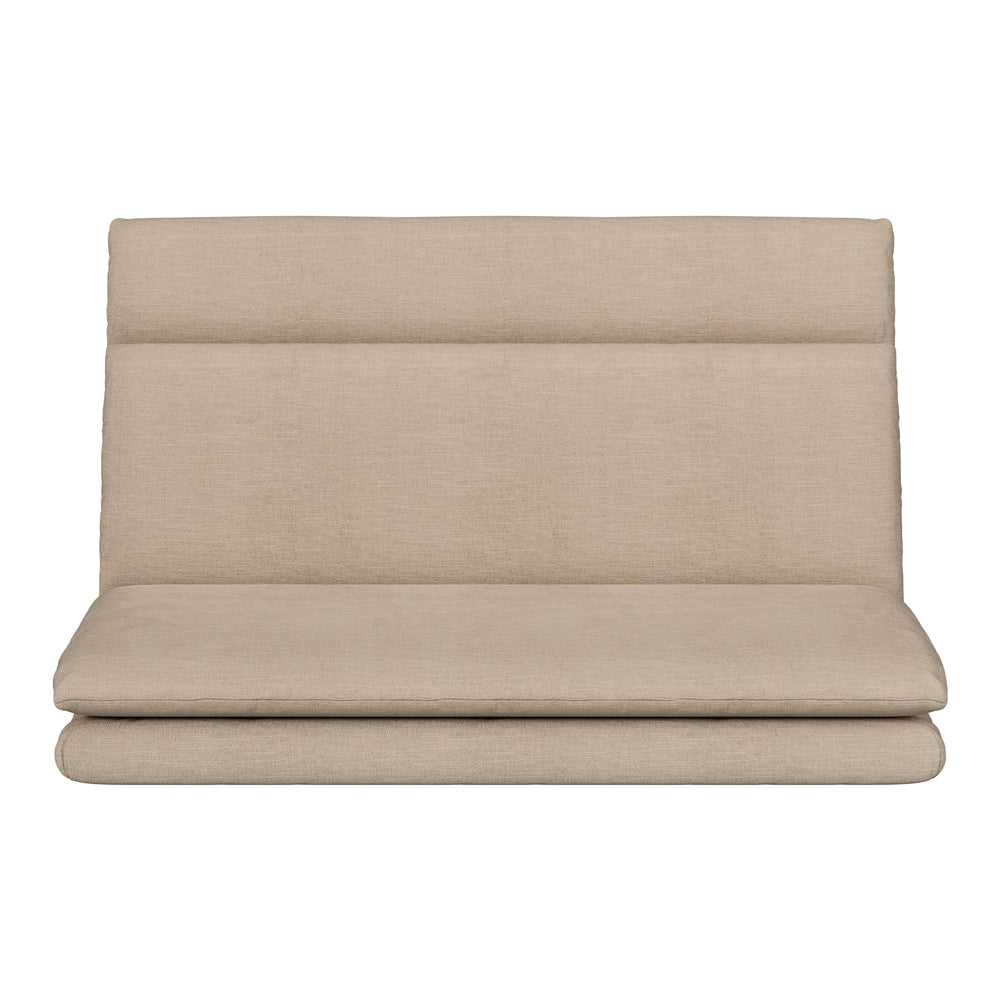 Artiss Floor Chair Sofa 2 Seater Linen Beige-2