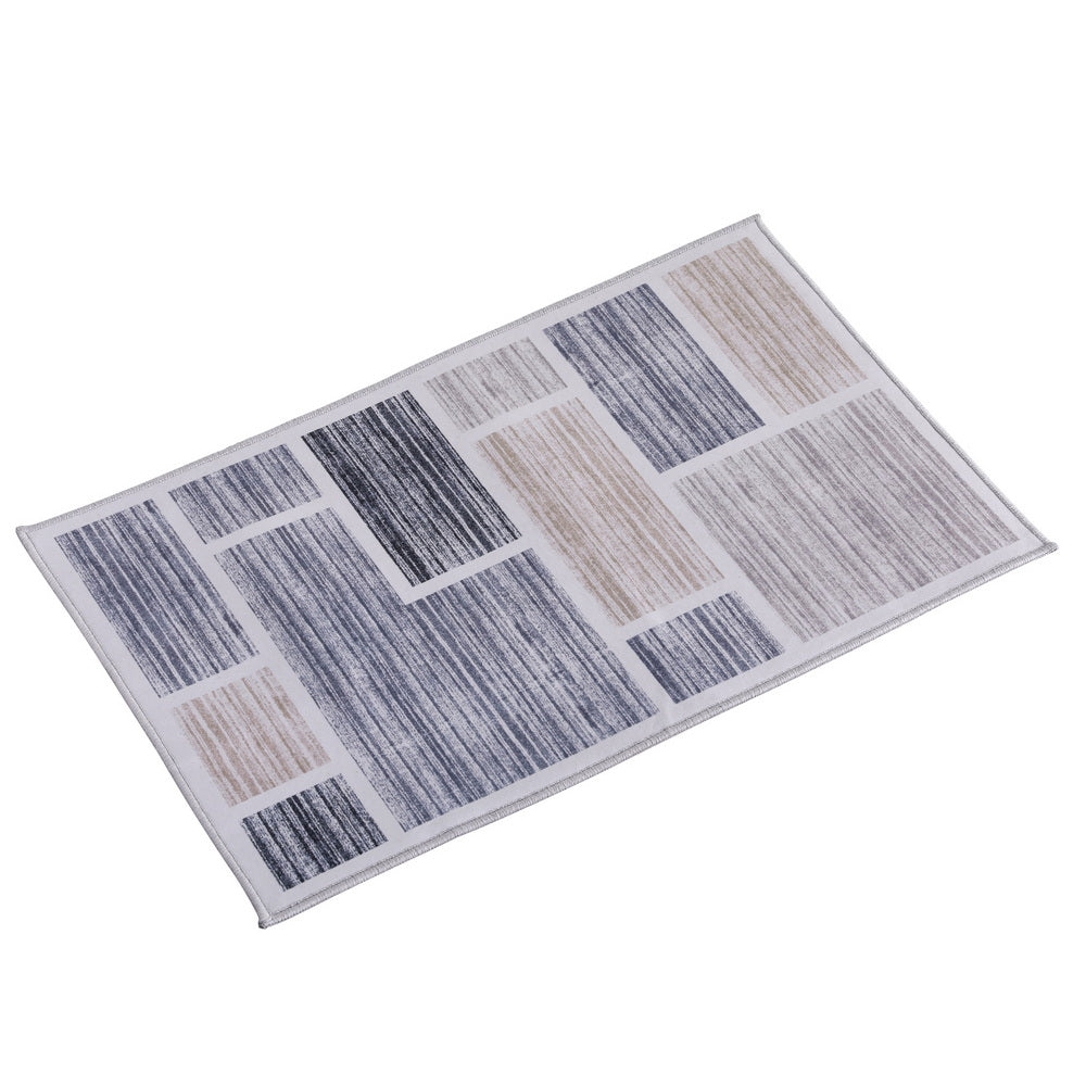 Artiss Floor Rug 50X80cm Doormat Soft Velvet Non-Slip Bath Mat Small Modern-0